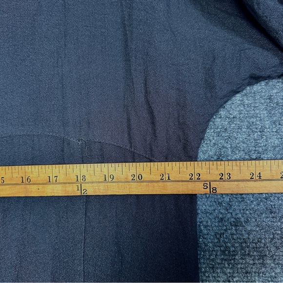 Eleven Stitch Design California button front duster S charcoal crinkle lagenlook - Picture 11 of 13